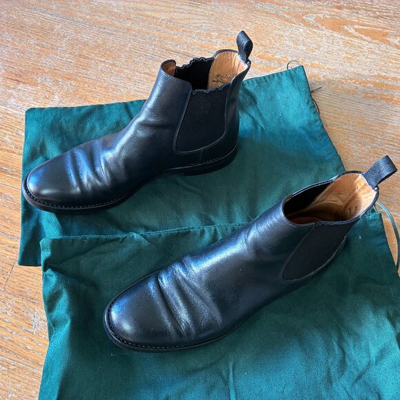 Church's Monmouth Calf Leather Chelsea Ankle Boots Black in Size 6 36 - Picture 2 of 8